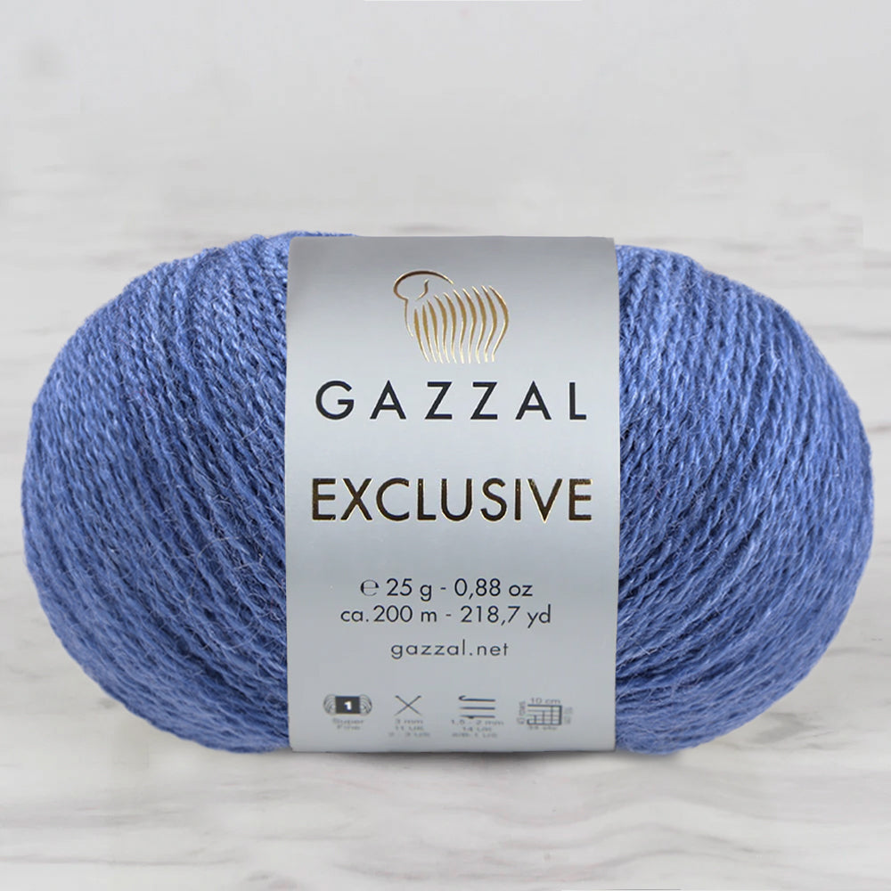 Gazzal Exclusive Hand Knitting Yarn, Blue-9937