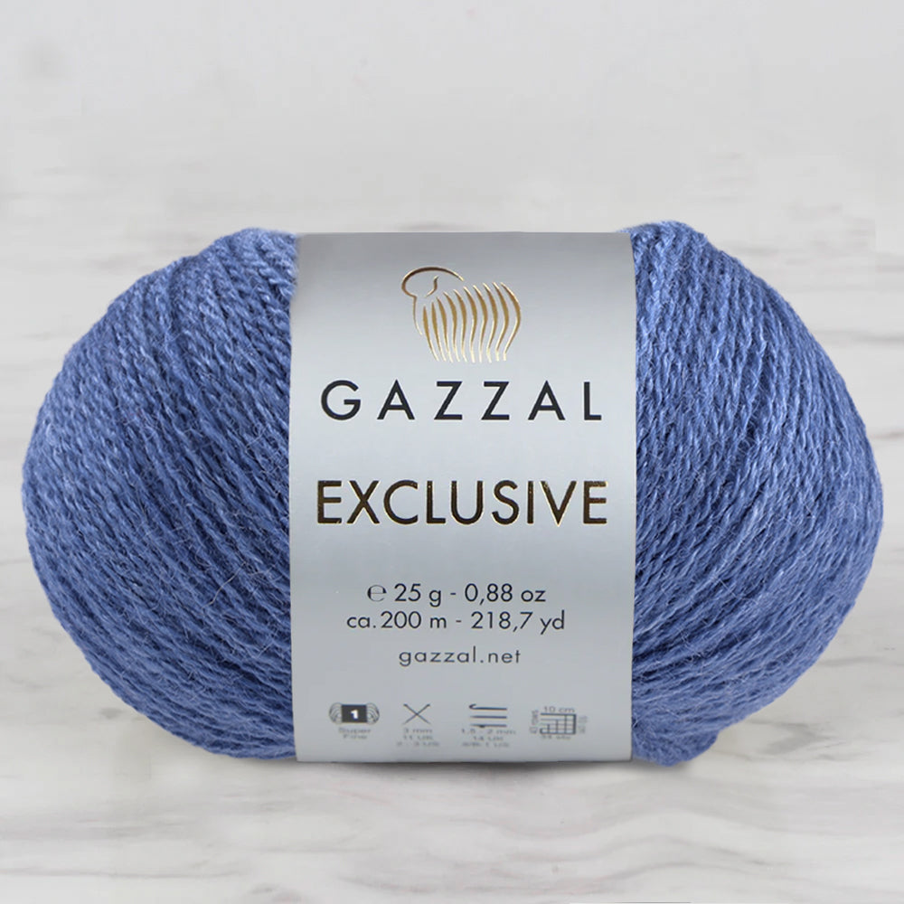 Gazzal Exclusive Hand Knitting Yarn, Blue-9939