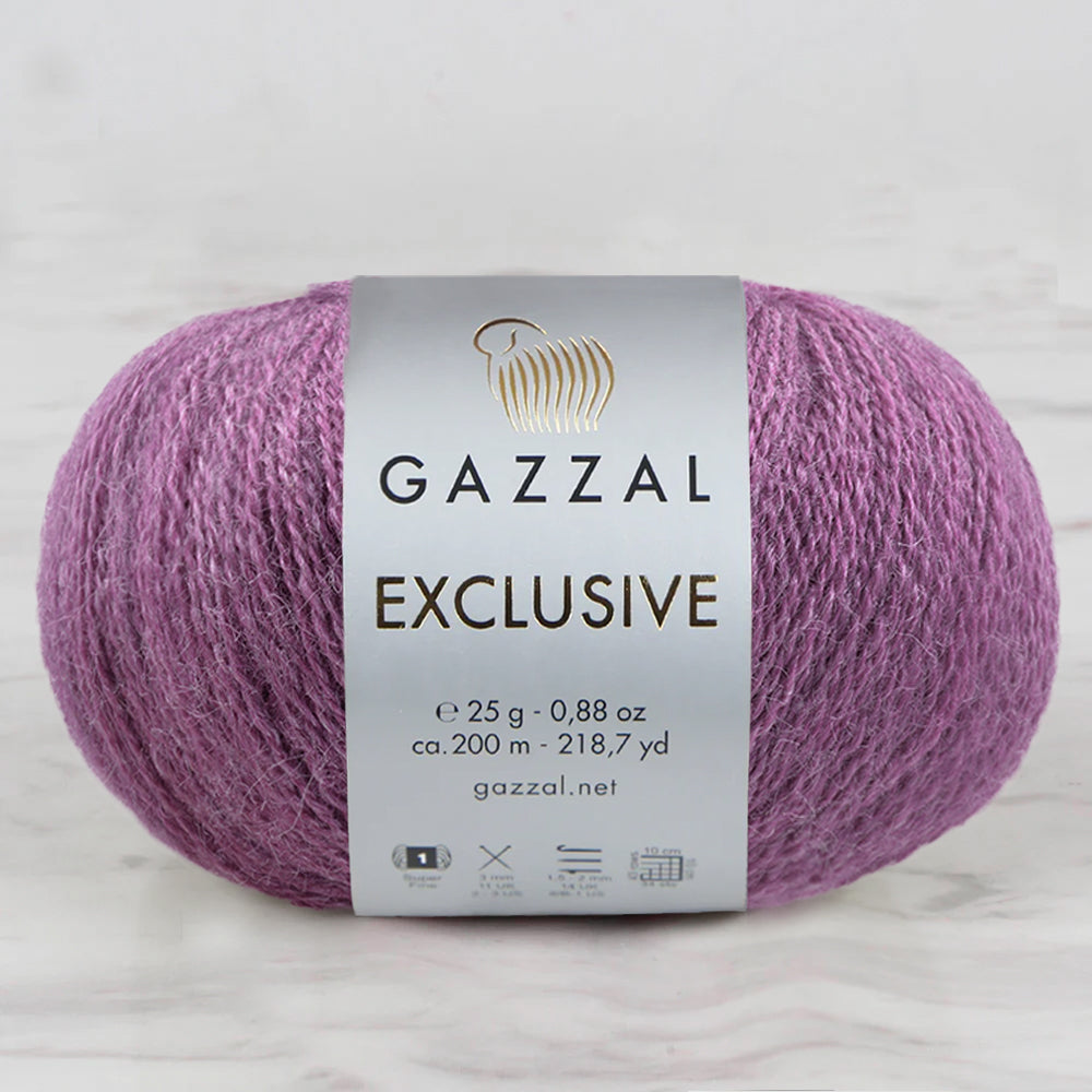 Gazzal Exclusive Hand Knitting Yarn, Purple-9941