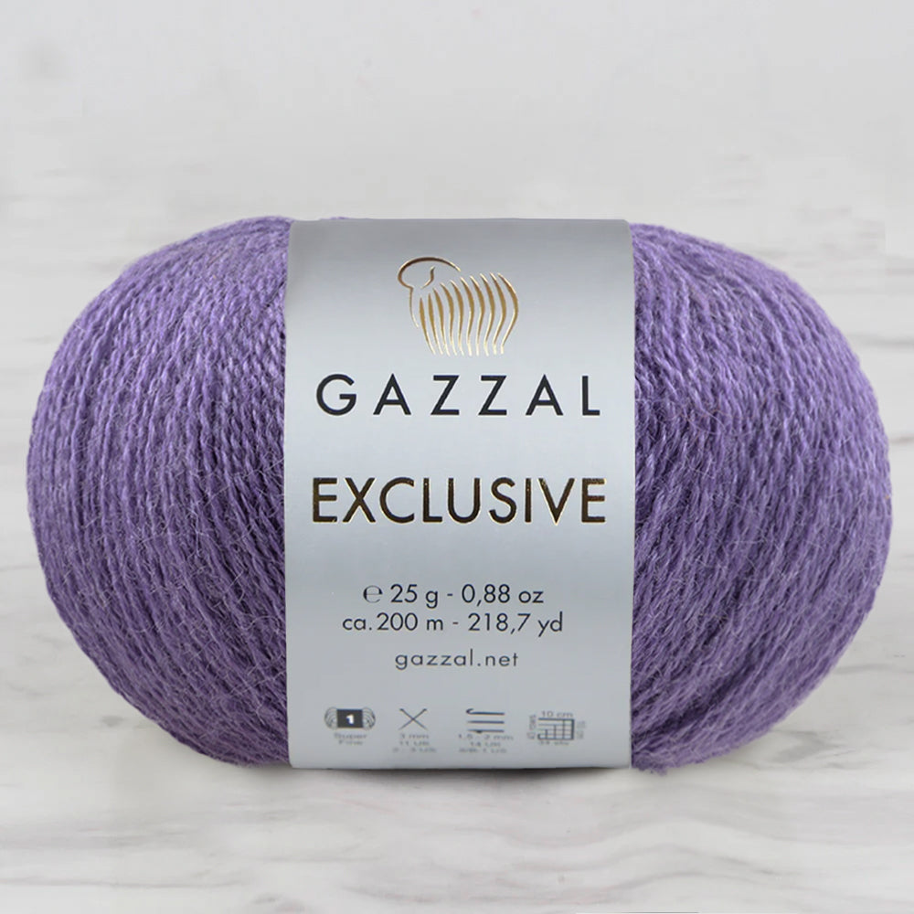 Gazzal Exclusive Hand Knitting Yarn, Lilac-9942