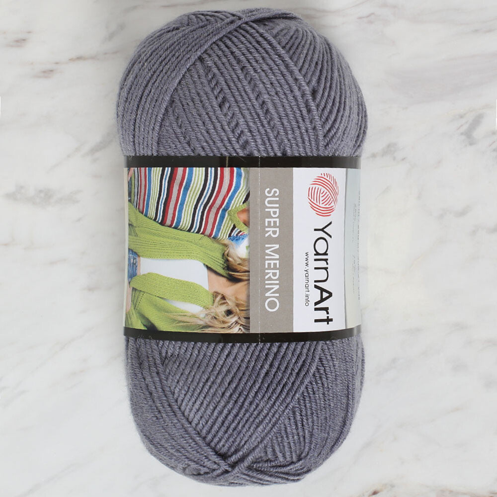 Yarnart Super Merino Yarn, Anthracite - 774