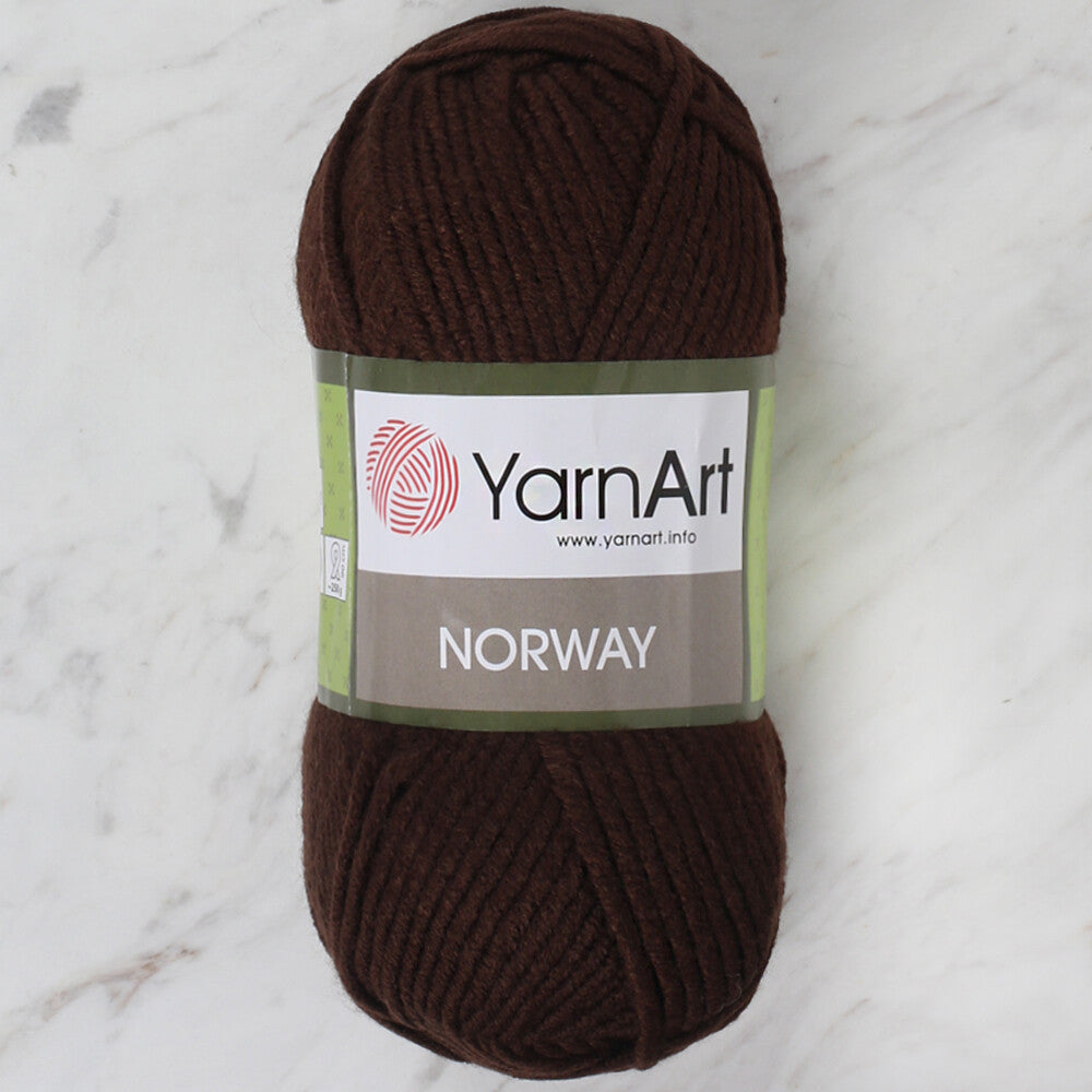 YarnArt Norway Knitting Yarn, Brown - 217