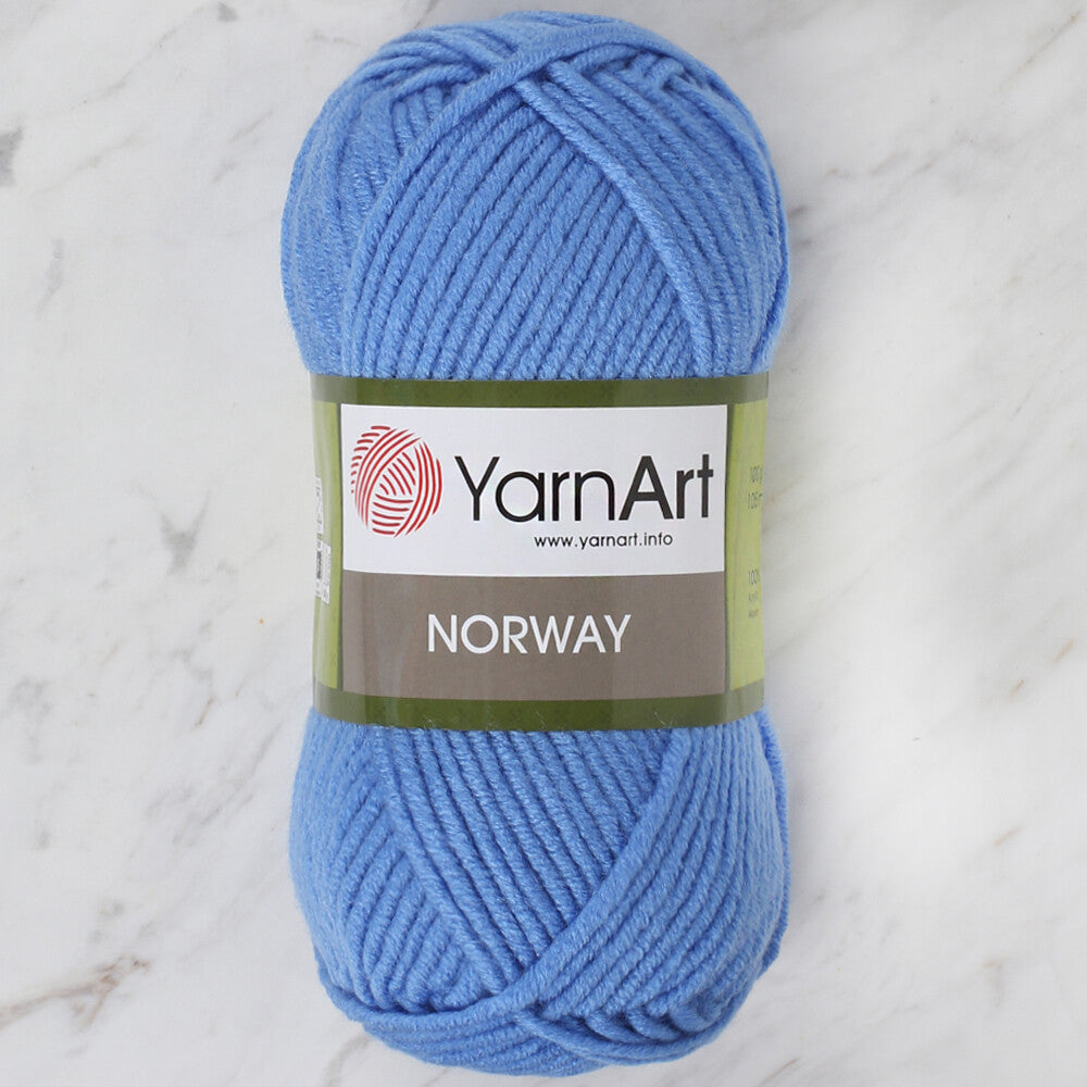 YarnArt Norway Knitting Yarn, Light Blue - 224
