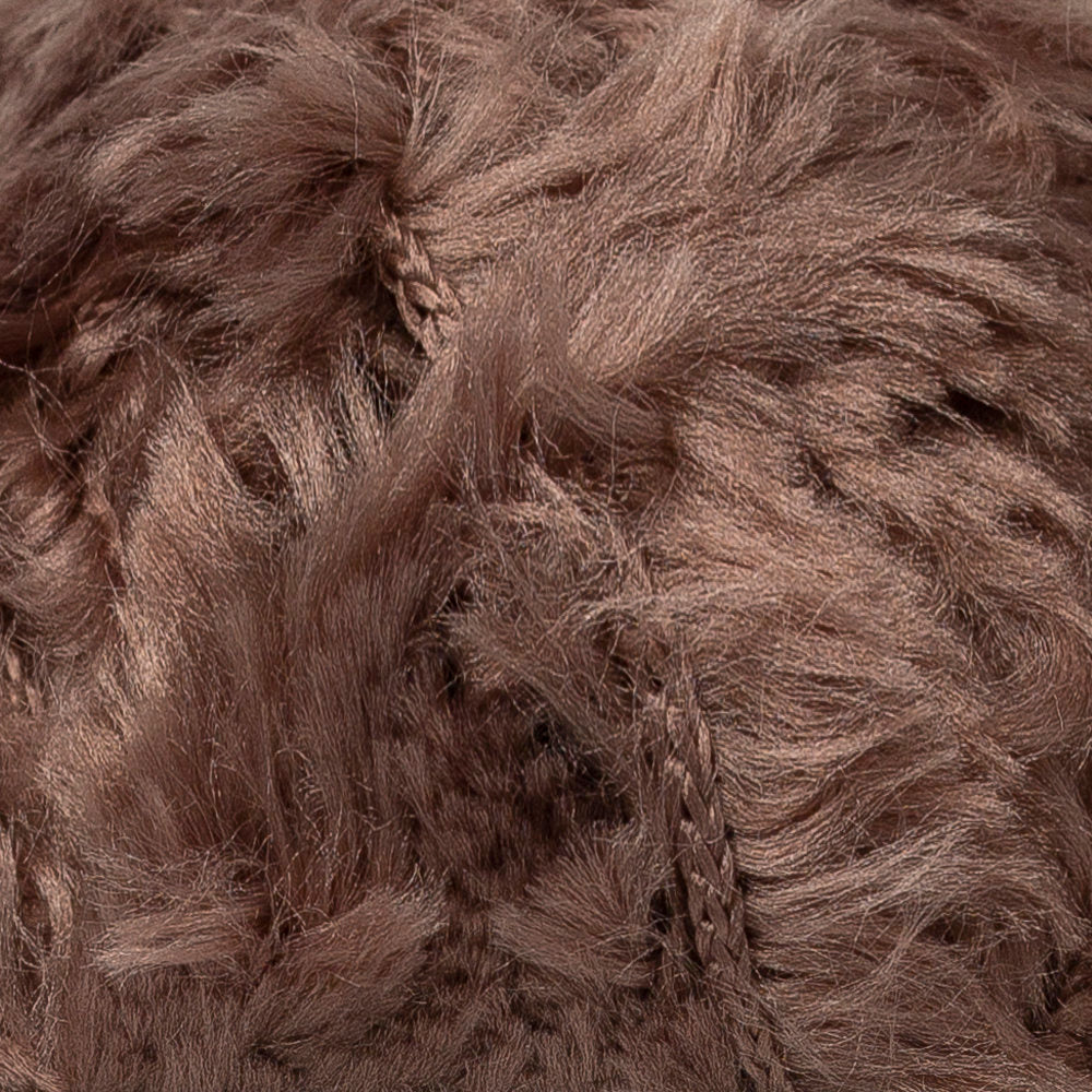 YarnArt Mink 50gr Fluffy Yarn, Light Brown - 332