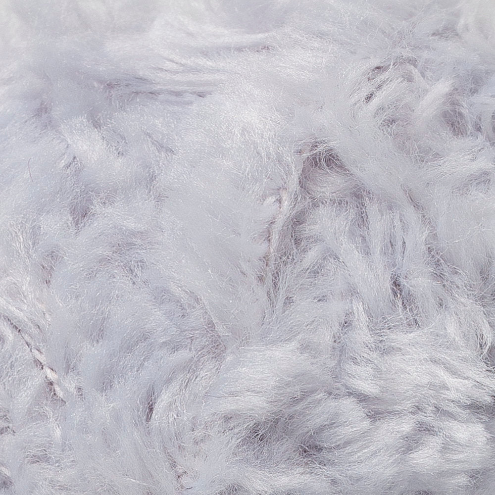 YarnArt Mink 50gr Fluffy Yarn, Light Grey - 334
