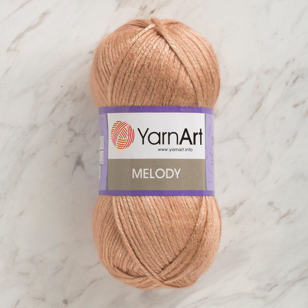 YarnArt Melody Yarn, Pinkish Orange - 882