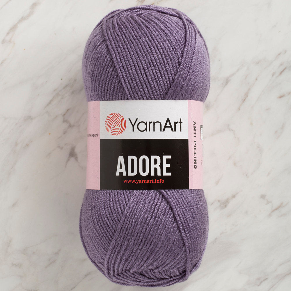 YarnArt Adore Anti-Pilling Yarn, Purple - 345