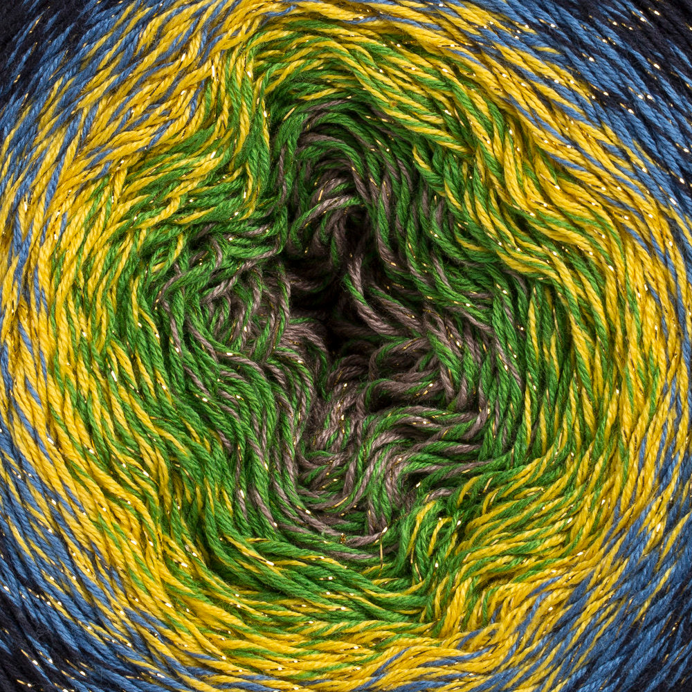 YarnArt Flowers Moonlight Cotton Lurex (Glitter) Gradient Yarn - 3250