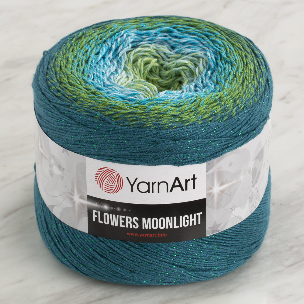 YarnArt Flowers Moonlight Cotton Lurex (Glitter) Gradient Yarn - 3256