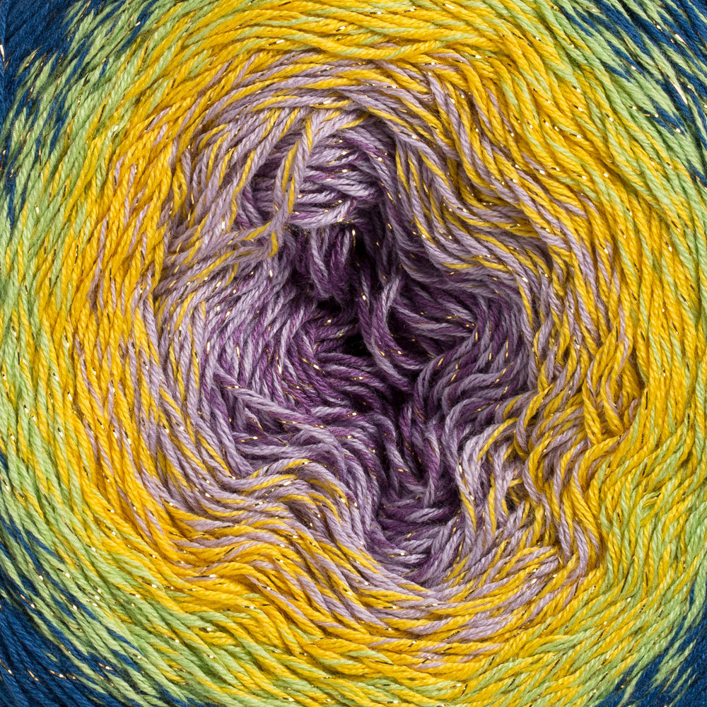 YarnArt Flowers Moonlight Cotton Lurex (Glitter) Gradient Yarn - 3257