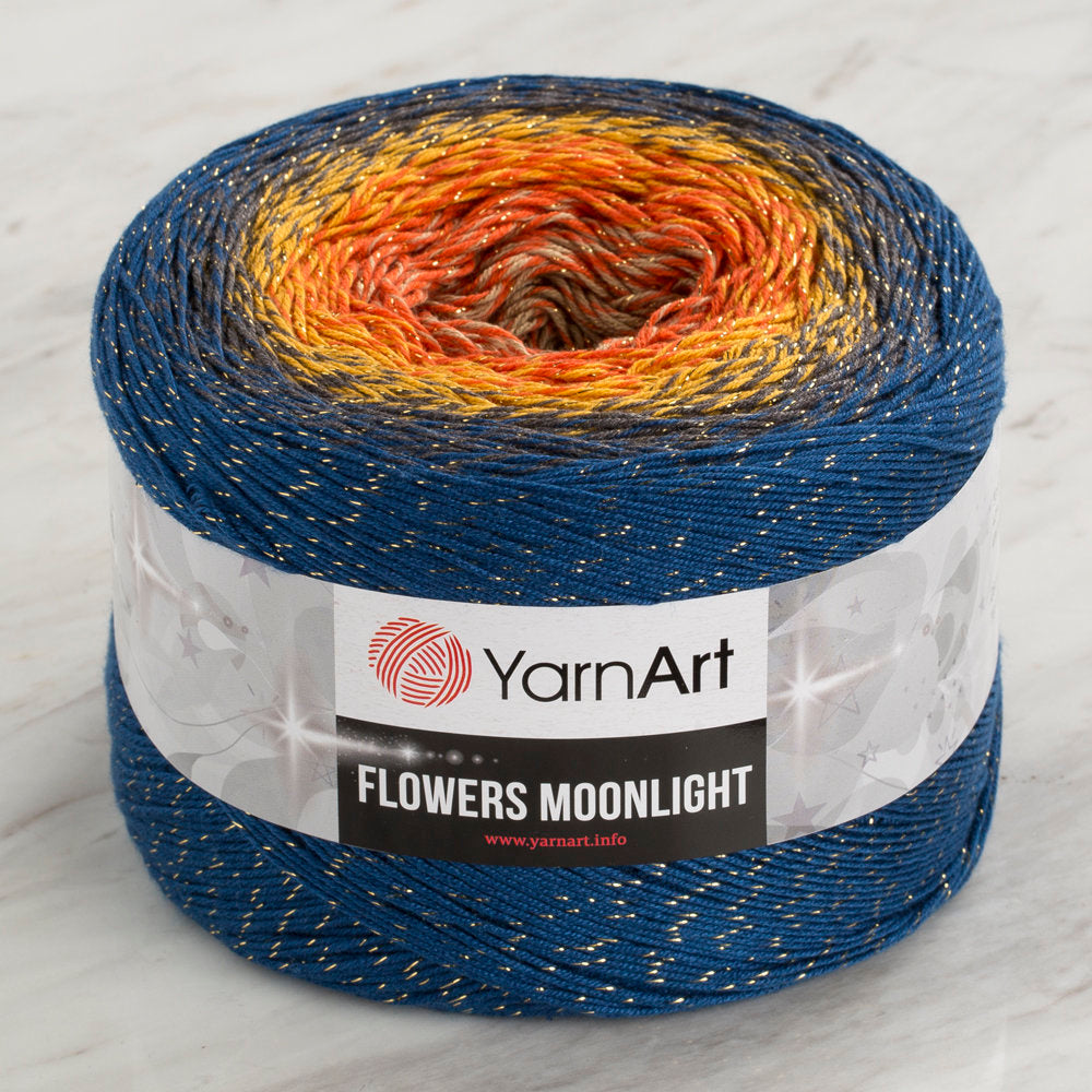 YarnArt Flowers Moonlight Cotton Lurex (Glitter) Gradient Yarn - 3258