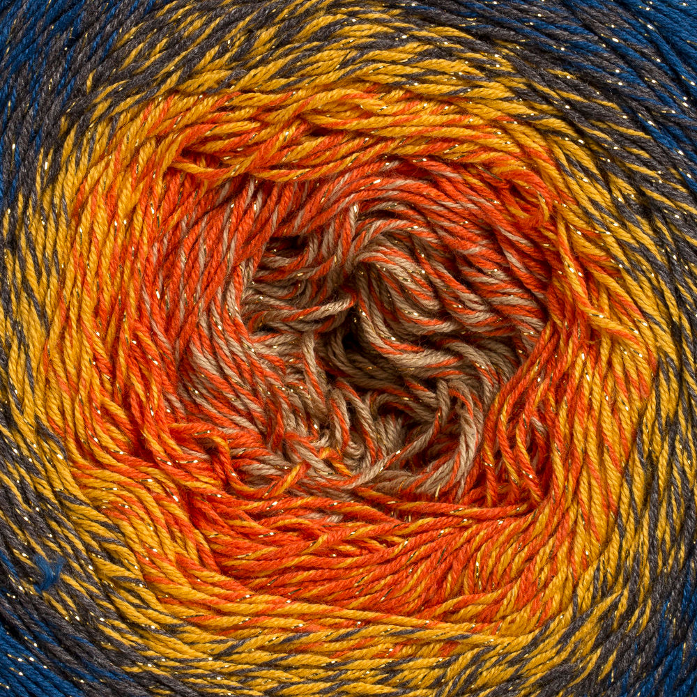 YarnArt Flowers Moonlight Cotton Lurex (Glitter) Gradient Yarn - 3258