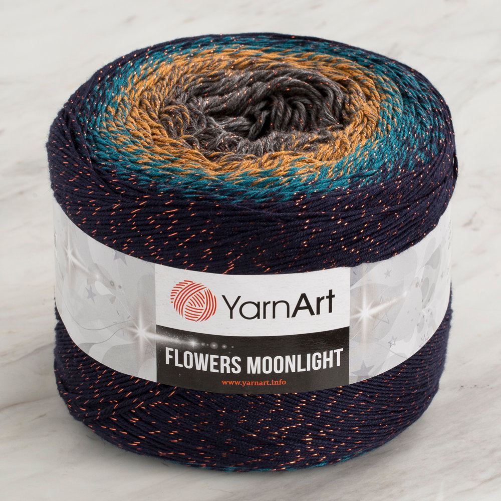 YarnArt Flowers Moonlight Cotton Lurex (Glitter) Gradient Yarn - 3263-1