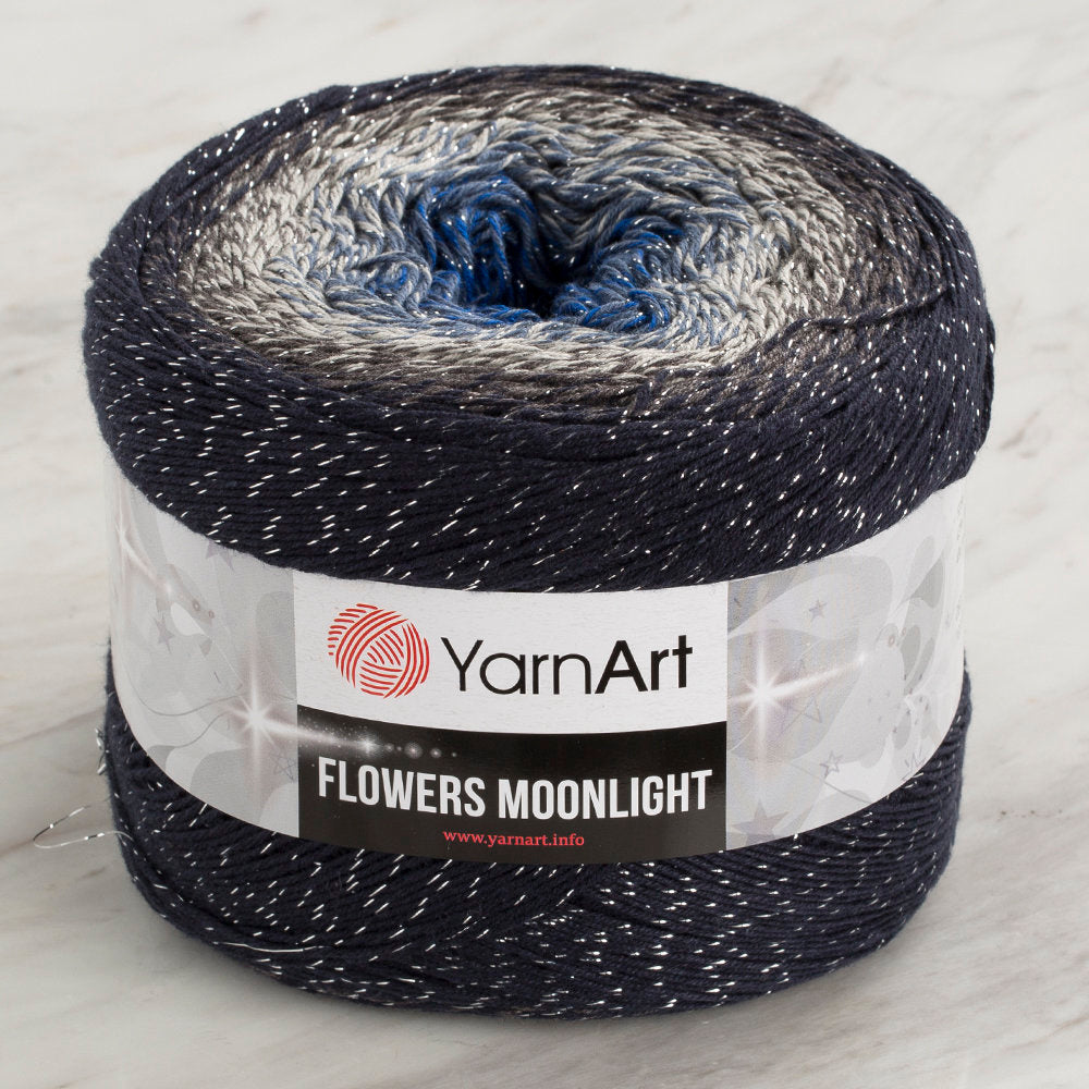 YarnArt Flowers Moonlight Cotton Lurex (Glitter) Gradient Yarn - 3275