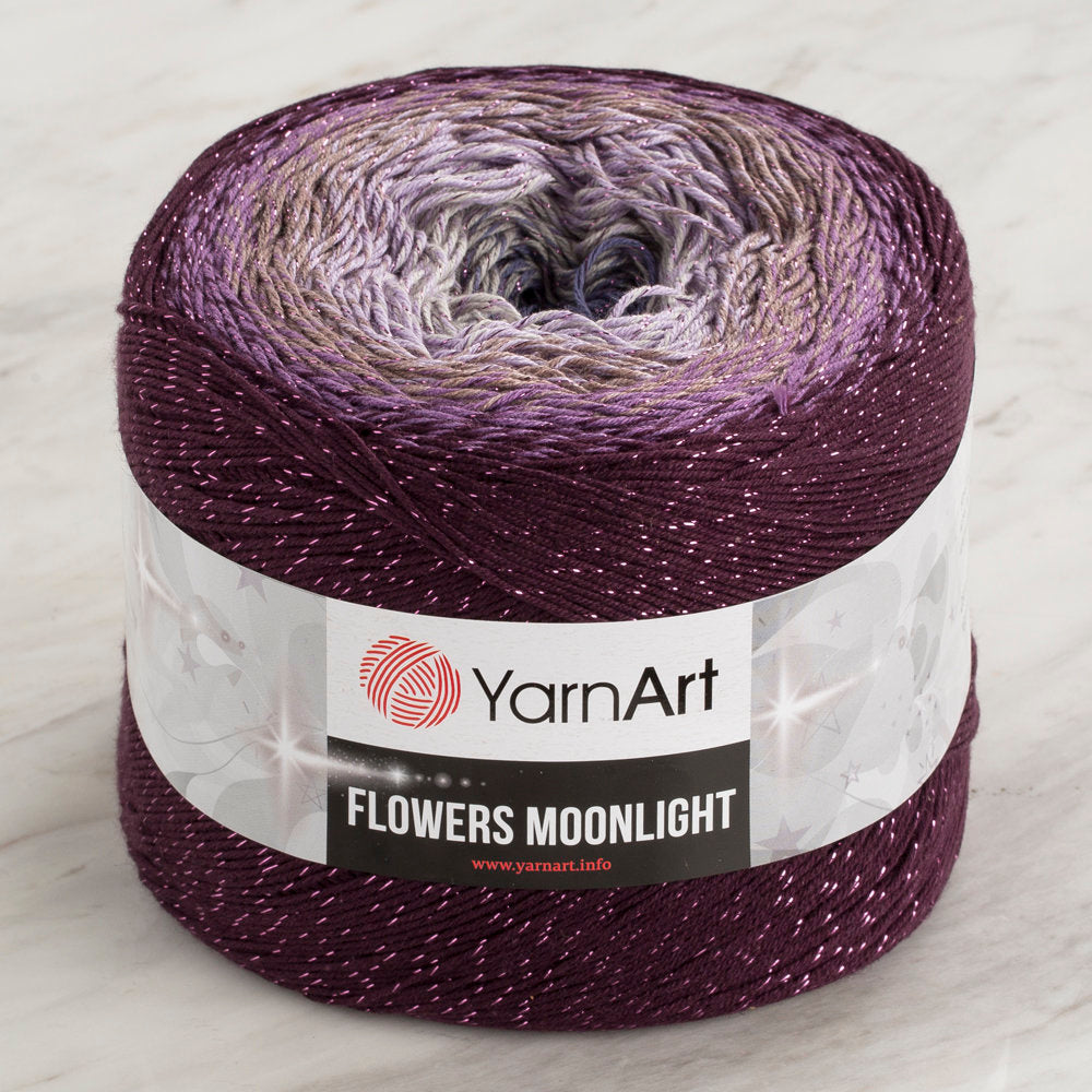 YarnArt Flowers Moonlight Cotton Lurex (Glitter) Gradient Yarn - 3278
