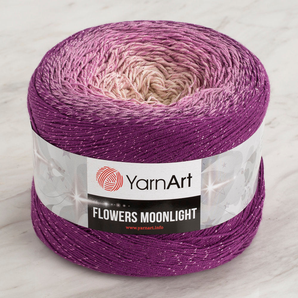 YarnArt Flowers Moonlight Cotton Lurex (Glitter) Gradient Yarn - 3290