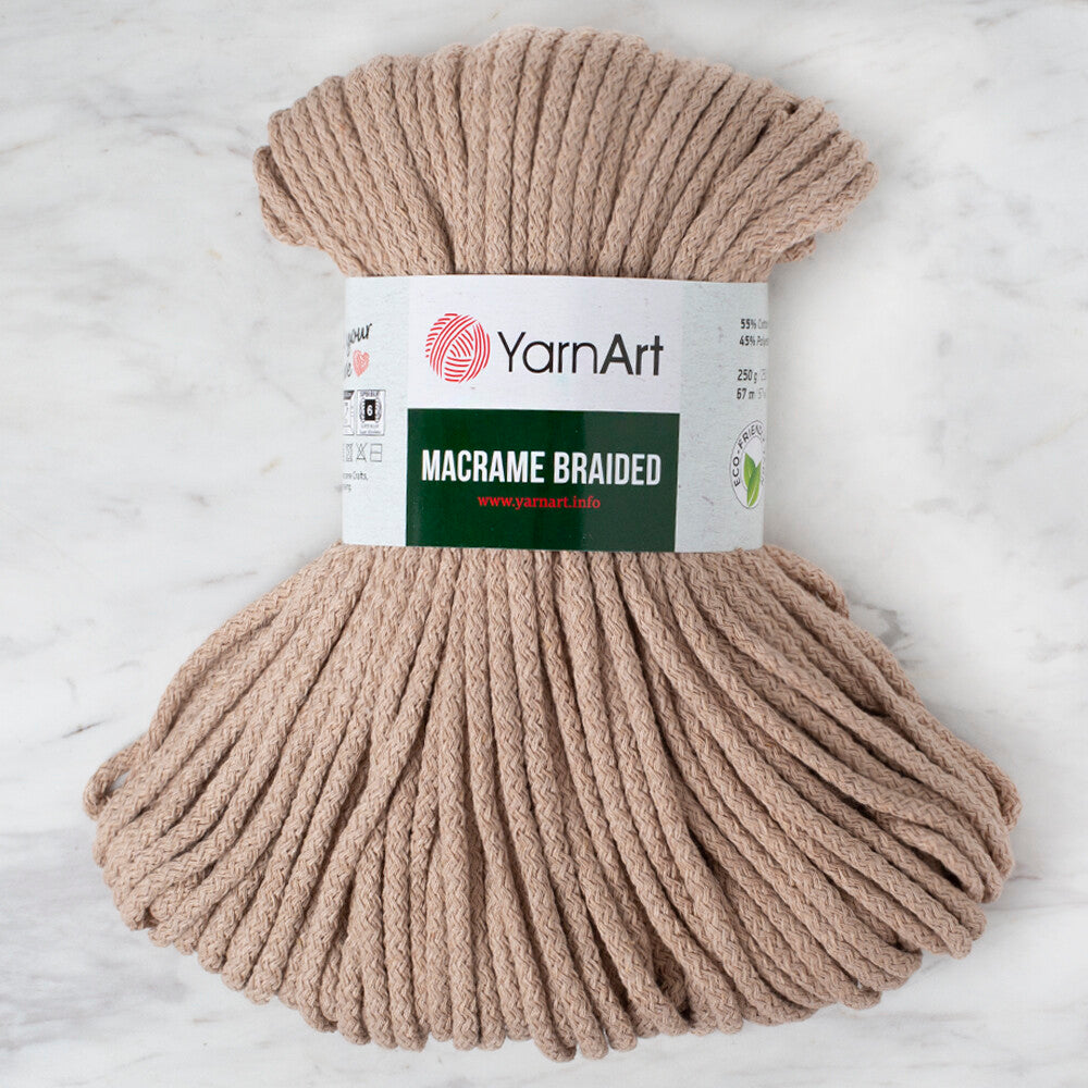 YarnArt Macrame Braided Knitting Yarn, Beige -768