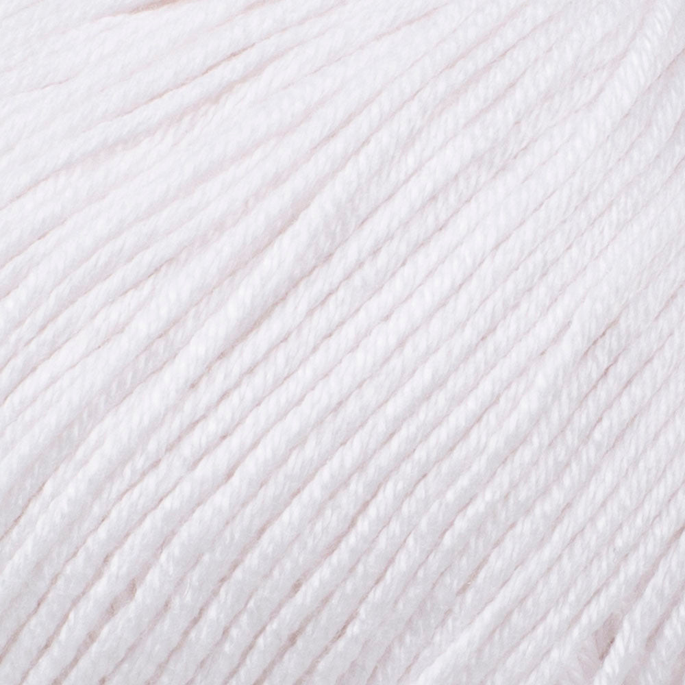 YarnArt Baby Cotton Knitting Yarn, White - 400