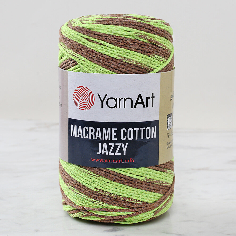 YarnArt Macrame Cotton Jazz Yarn, Variegated - 1204