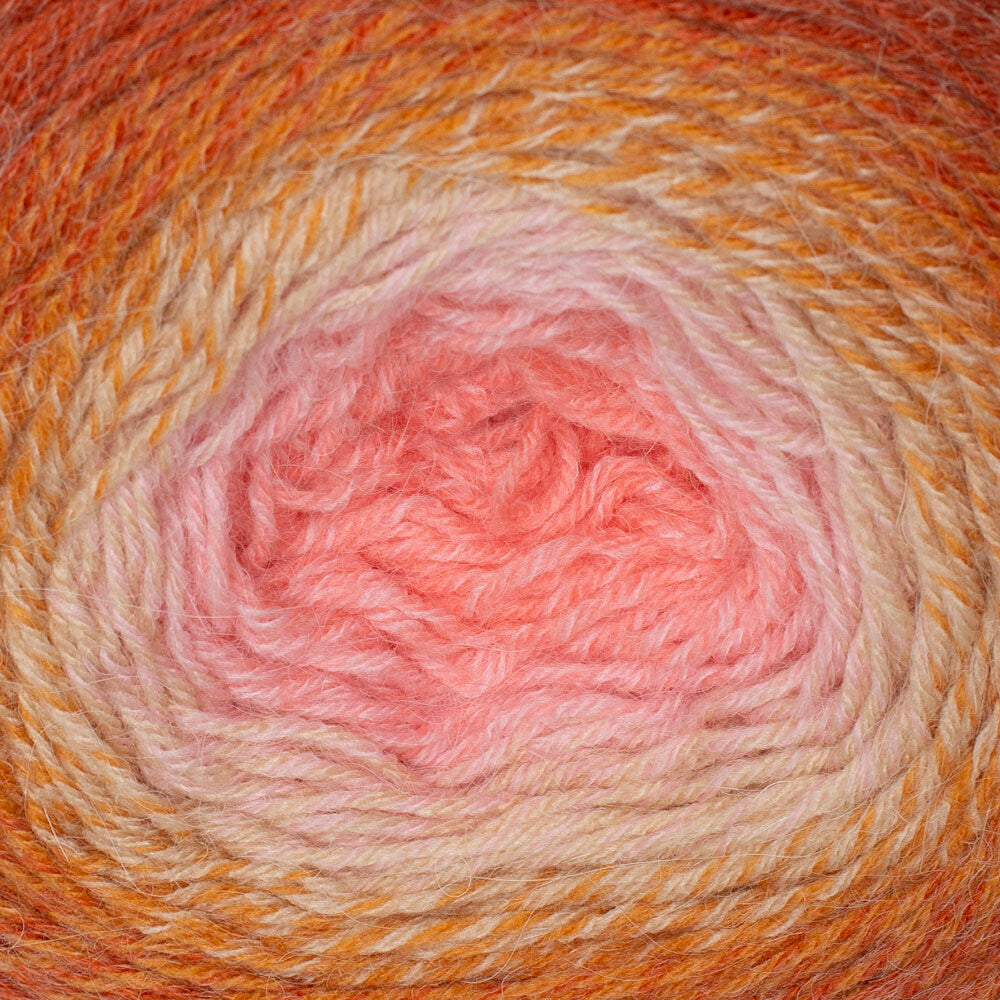 Yarnart Flowers Alpaca 250 Gr Knitting Yarn, Variegated - 414