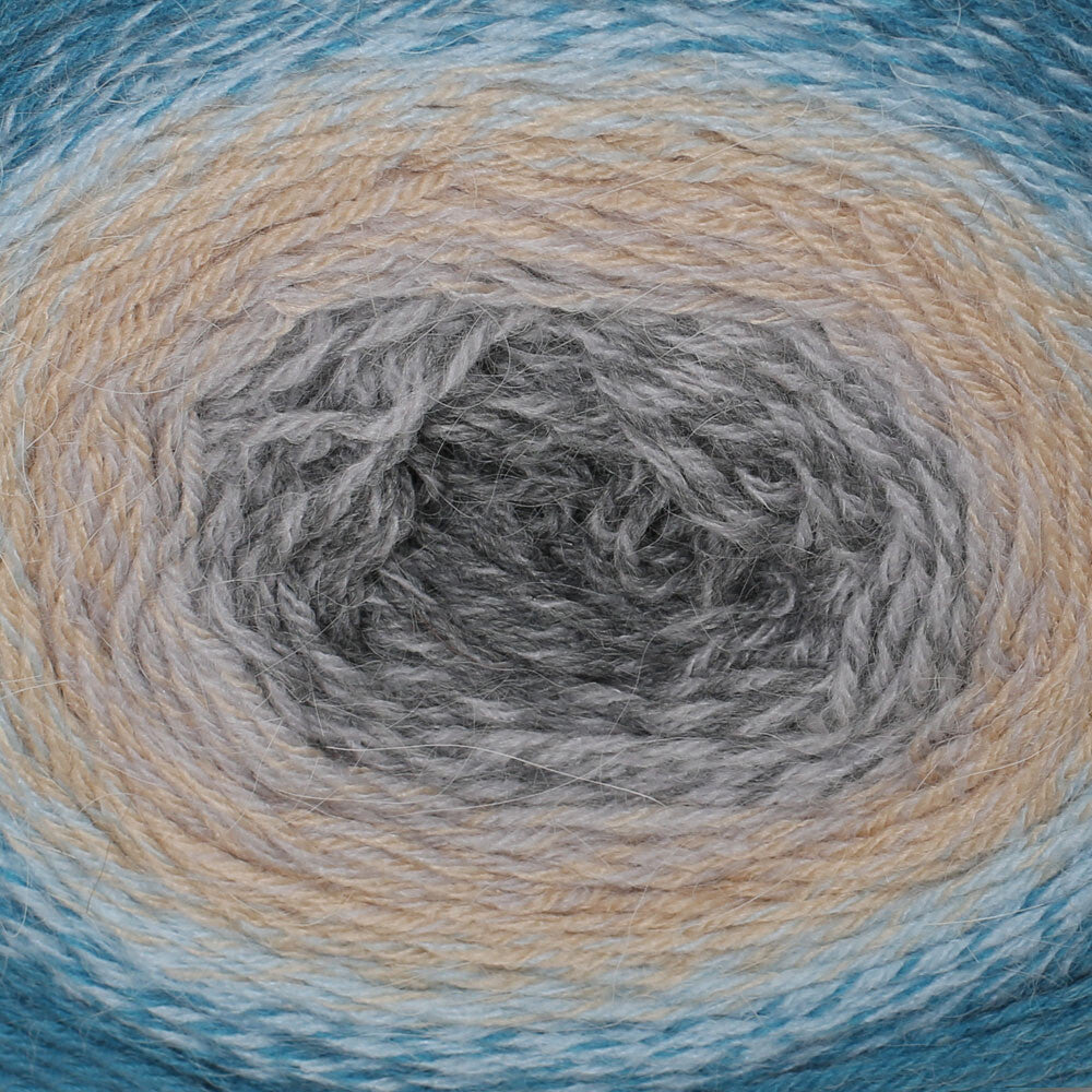 Yarnart Flowers Alpaca 250 Gr Knitting Yarn, Variegated - 417