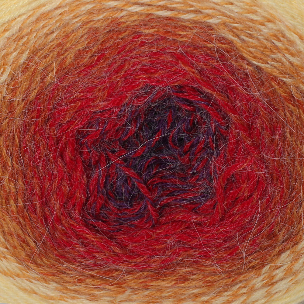 Yarnart Flowers Alpaca 250 Gr Knitting Yarn, Variegated - 418