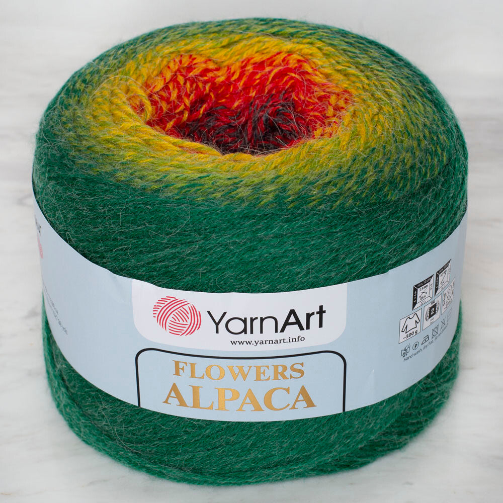 Yarnart Flowers Alpaca 250 Gr Knitting Yarn, Variegated - 430