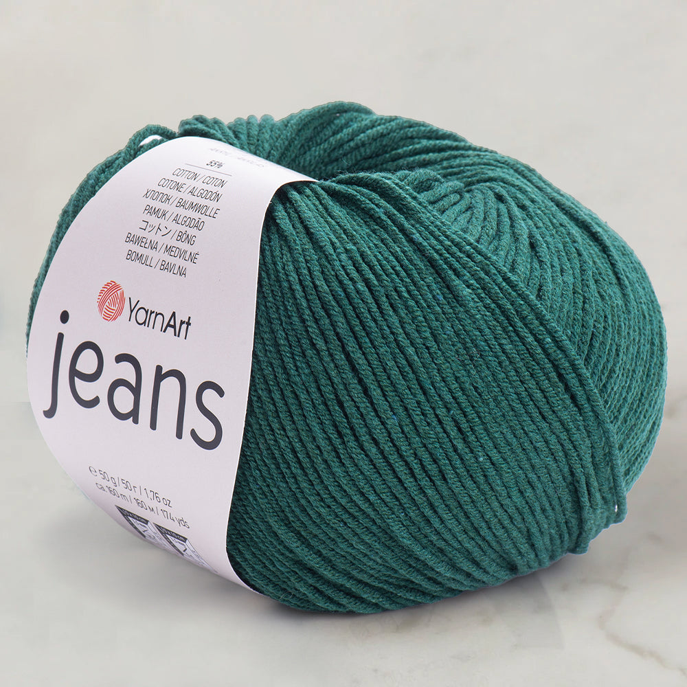 Yarnart Jeans Knitting Yarn, Green - 092