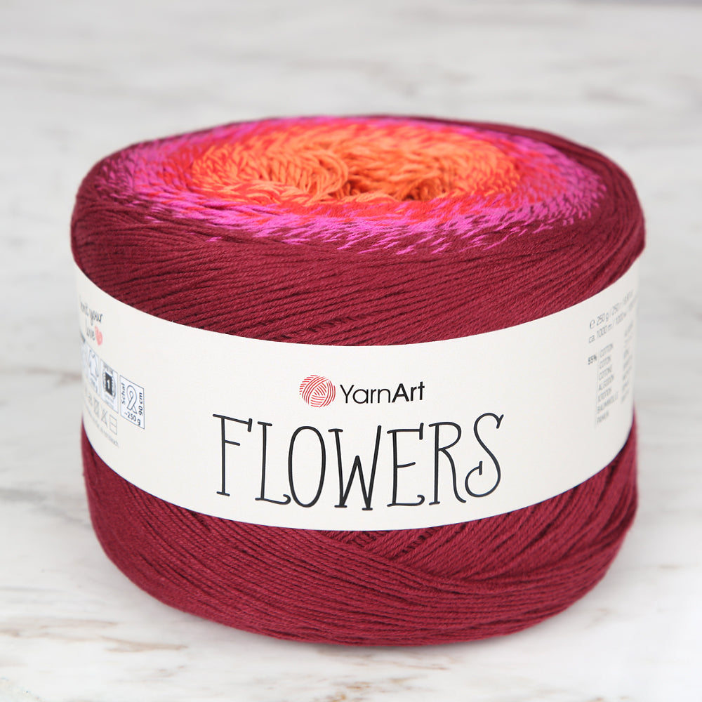 YarnArt Flowers Cotton Gradient Yarn - 310