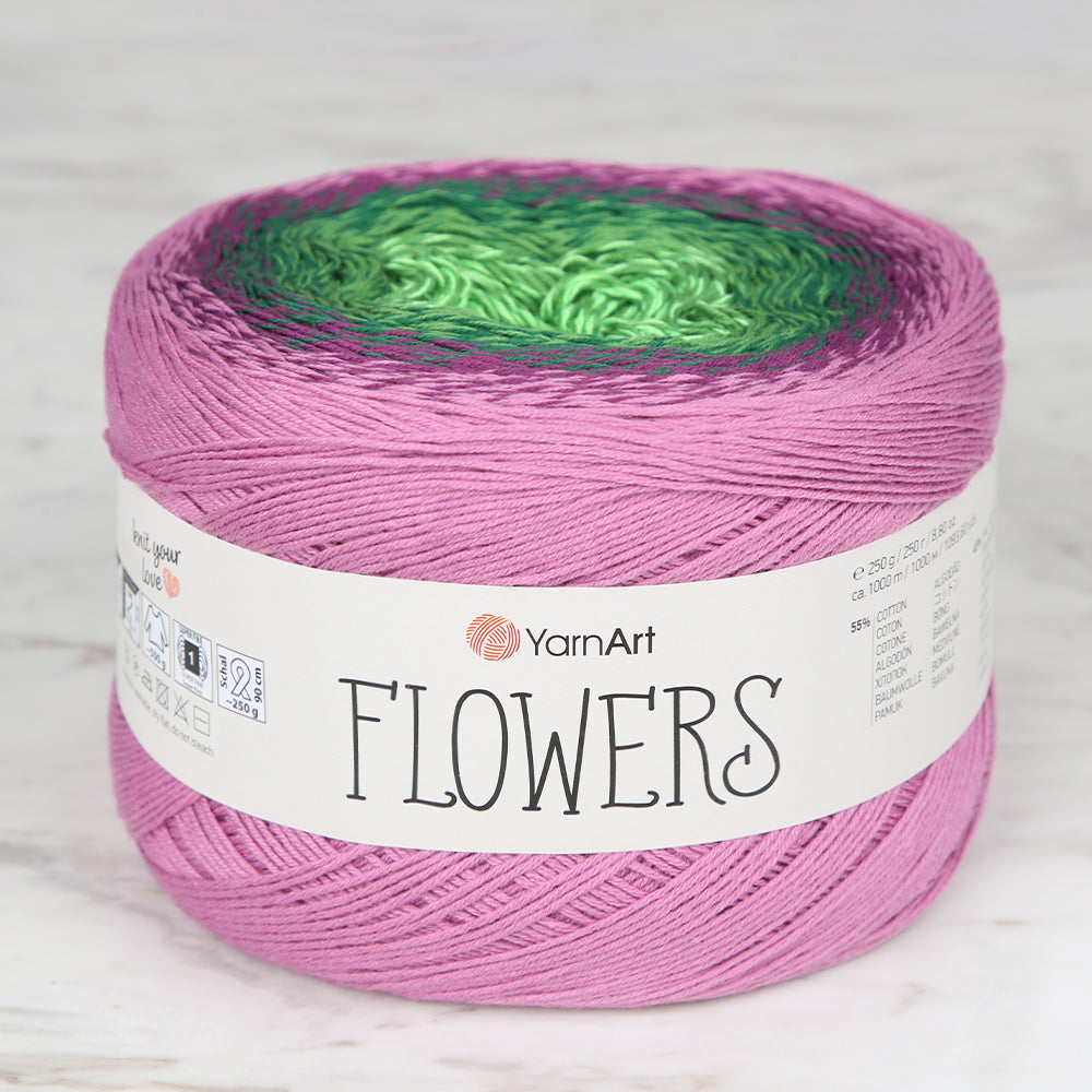 YarnArt Flowers Cotton Gradient Yarn - 313