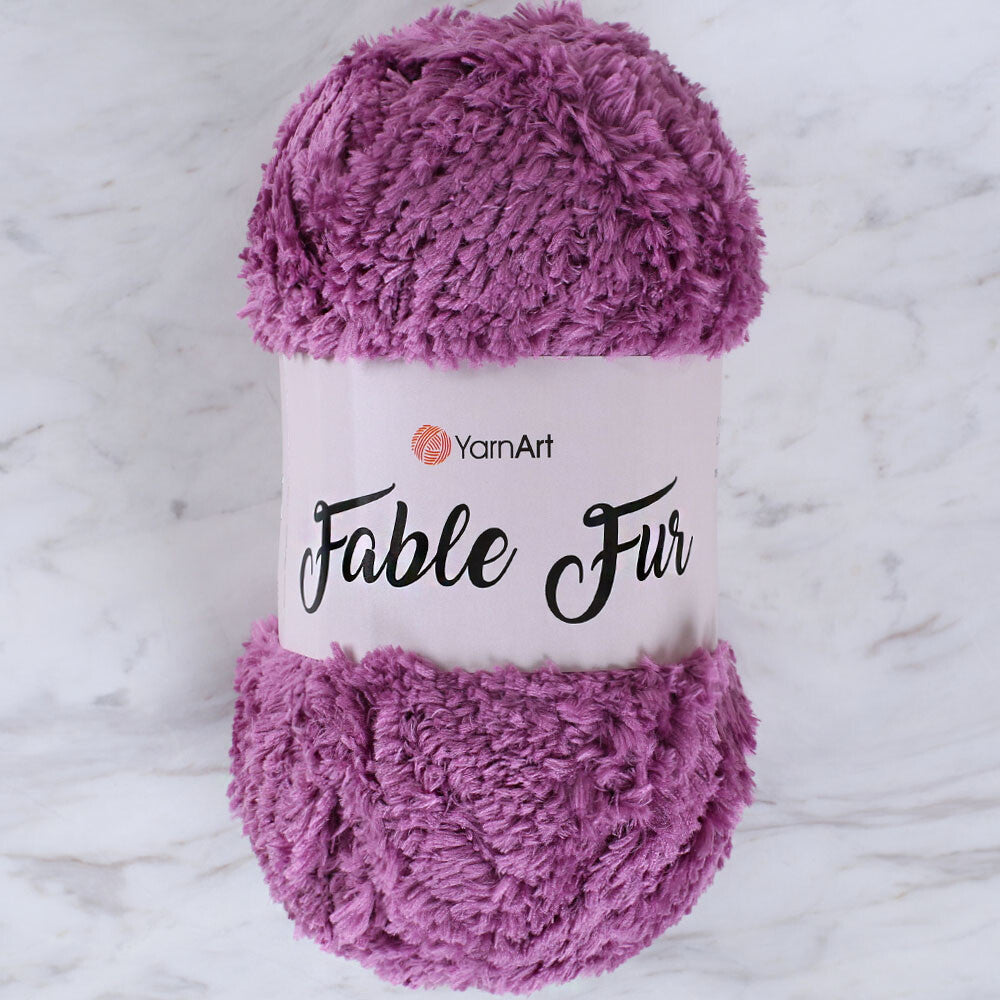 YarnArt Fable Fur Yarn- Mauve - 979