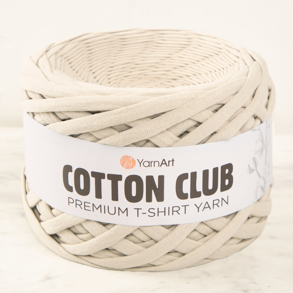 Yarnart COTTON CLUB T-Shirt Yarn Light Beige-7312