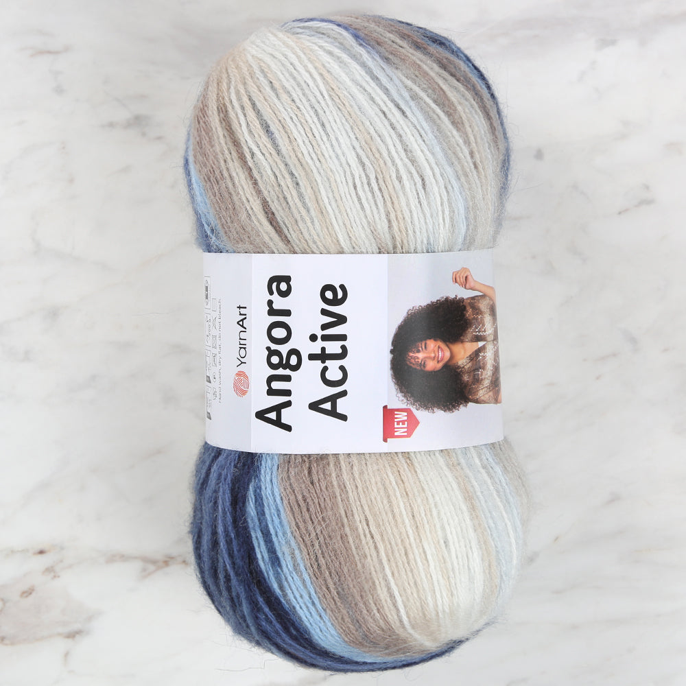 YarnArt Angora Active Knitting Yarn, Variegated - 859