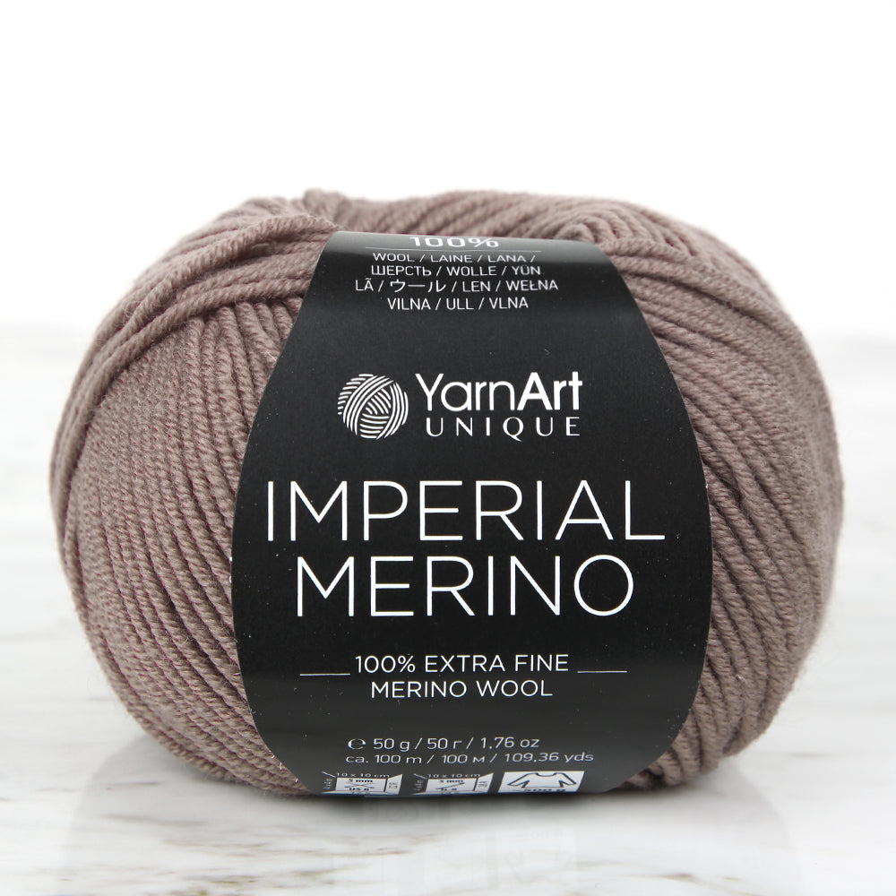 YarnArt IMPERIAL MERINO Knitting Yarn, Brown - 3310