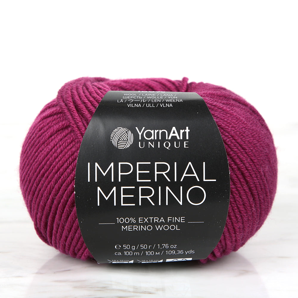YarnArt IMPERIAL MERINO Knitting Yarn, Purple - 3319