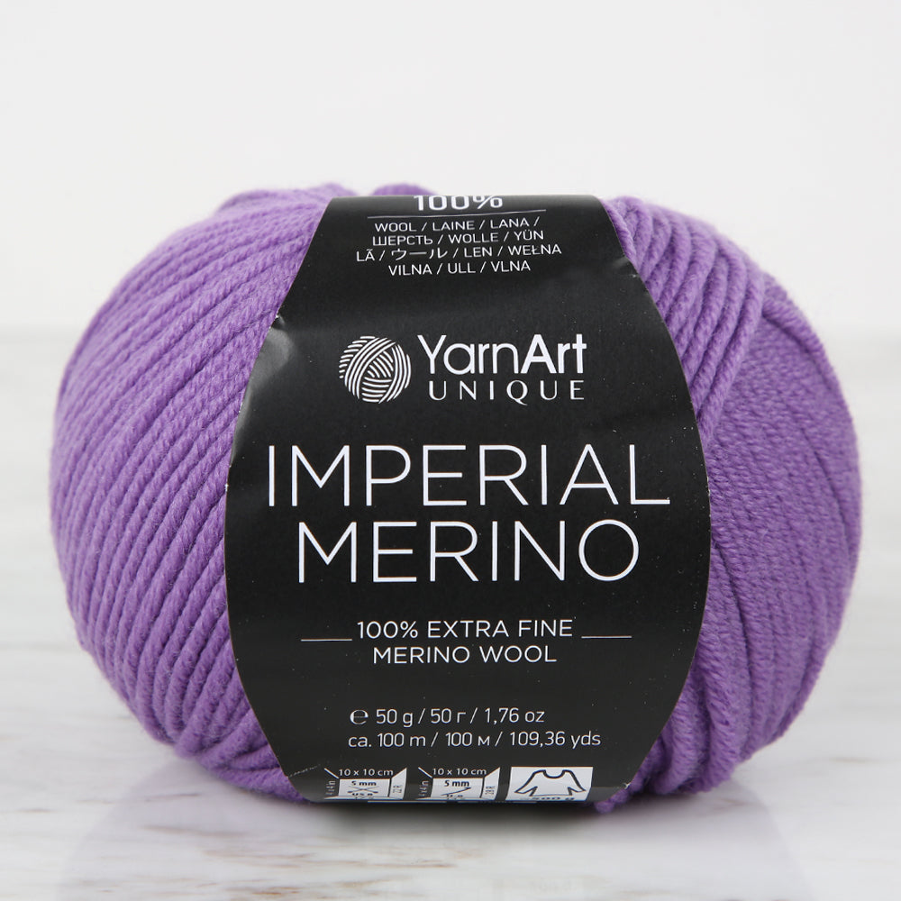 YarnArt IMPERIAL MERINO Knitting Yarn, Purple - 3321