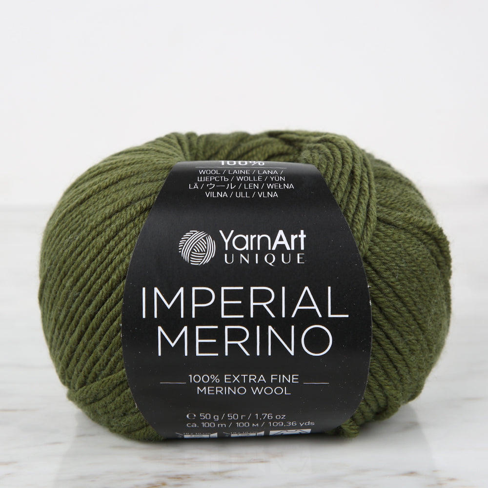 YarnArt IMPERIAL MERINO Knitting Yarn, Green - 3334