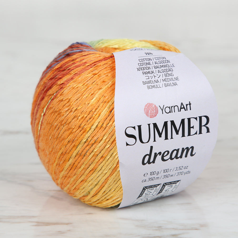 YarnArt Summer Dream Knittting Yarn , Variegated - 4301