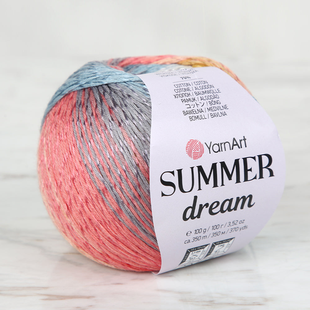 YarnArt Summer Dream Knittting Yarn , Variegated - 4307