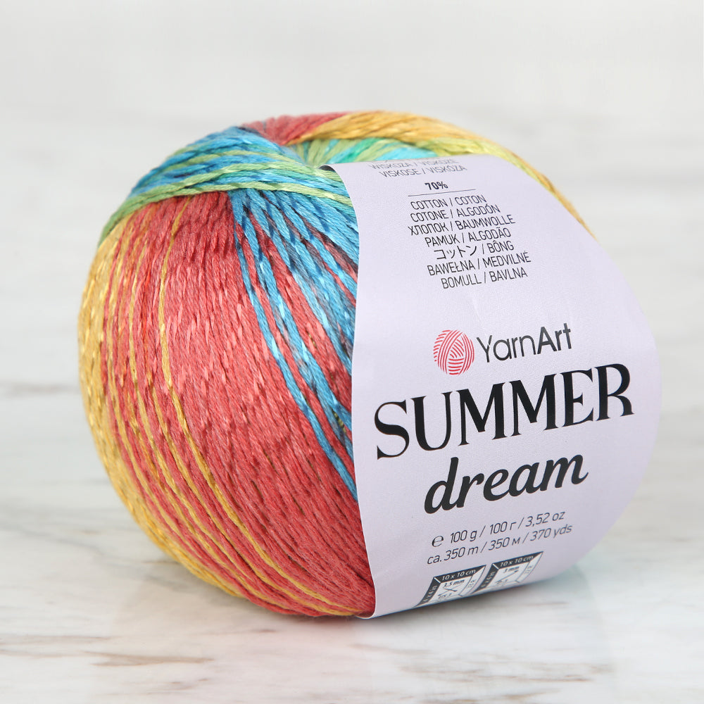 YarnArt Summer Dream Knittting Yarn , Variegated - 4314