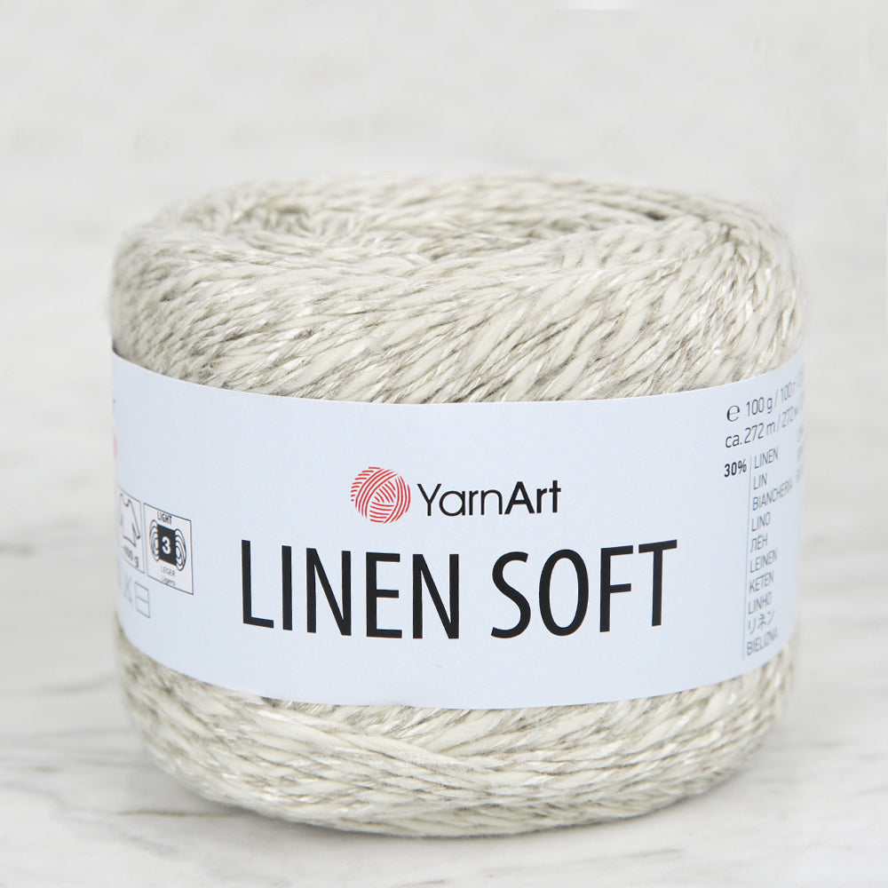 YarnArt Linen Soft Hand Knitting Yarn ,Beige 7303