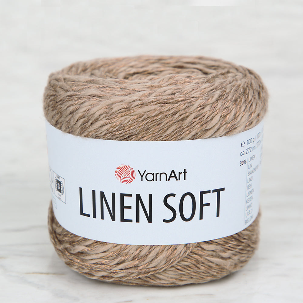 YarnArt Linen Soft Hand Knitting Yarn ,Beige 7308