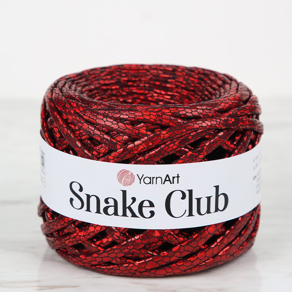 YarnArt Snake Club Red Rope - 5107