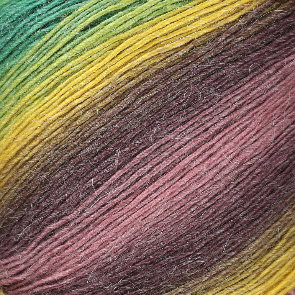 YarnArt Stylish Alpaca Hand Knitting Rope, Variegated - 7705