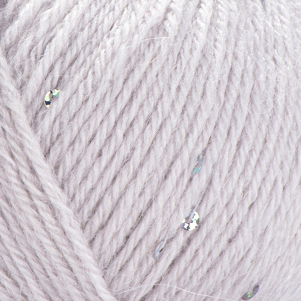 YarnArt Alpaca Gold Paillettes Hand Knitting Yarn , White - 9303