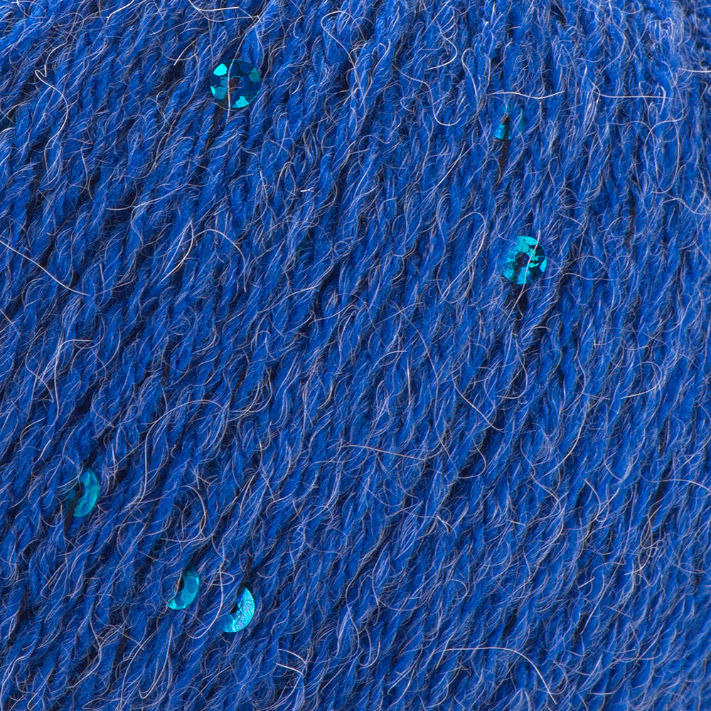 YarnArt Alpaca Gold Paillettes Hand Knitting Yarn , Blue - 9309