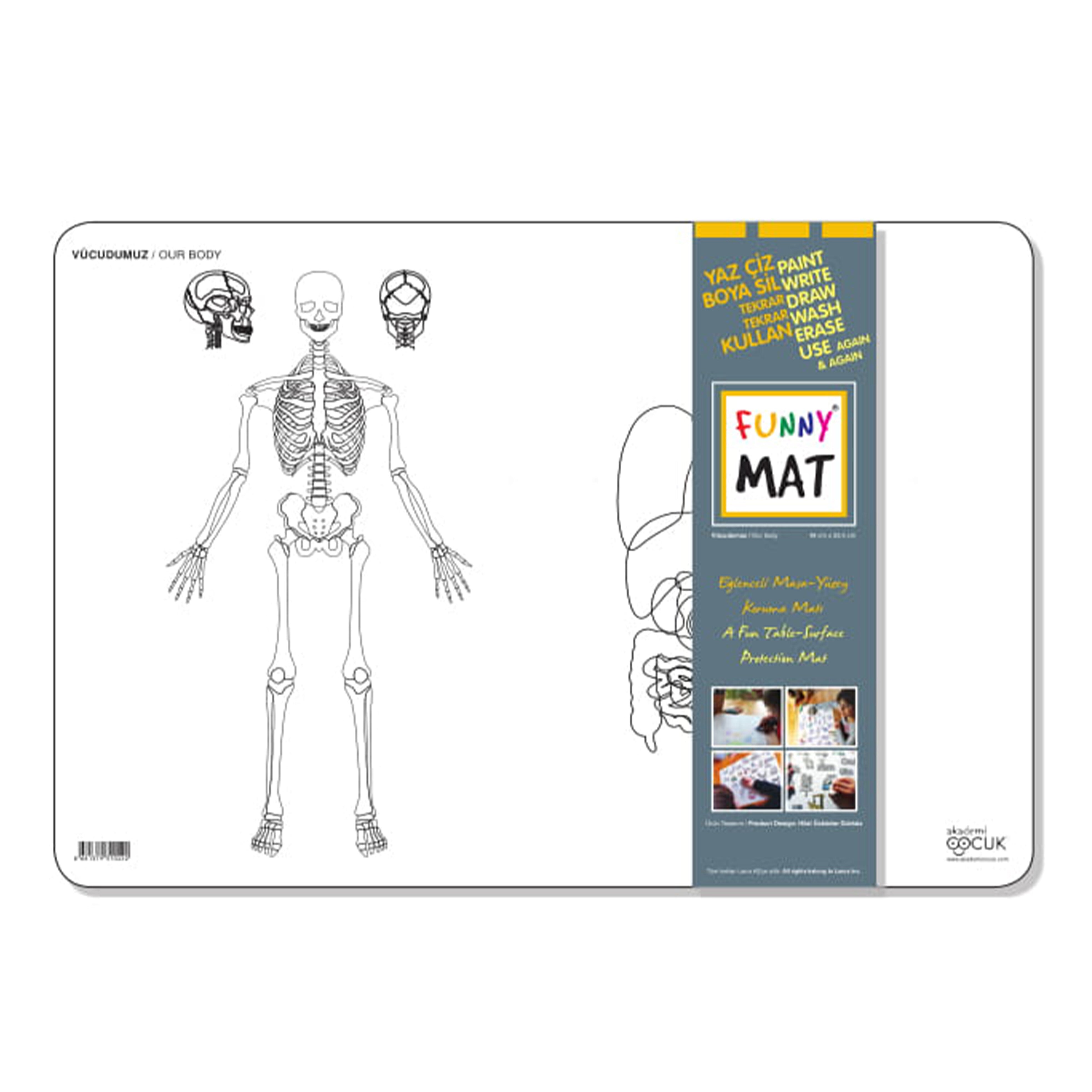 Akademi Çocuk Funny Mat - Our Body