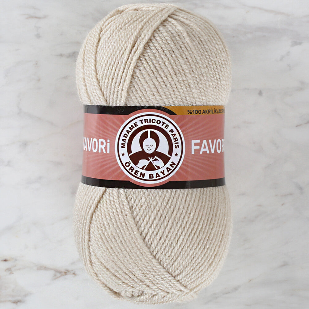 Madame Tricote Paris Favori Yarn, Light Beige - 078