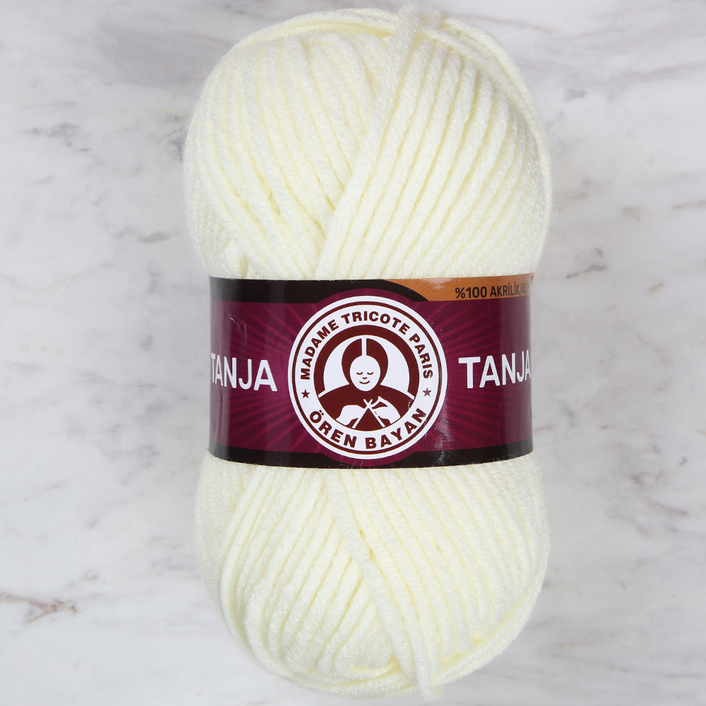 Madame Tricote Paris Tango/Tanja Knitting Yarn, Cream - 5-1771