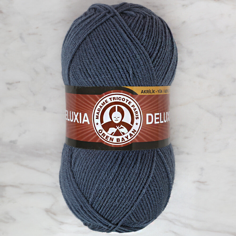 Madame Tricote Paris Deluxia Knitting Yarn, Blue - 018